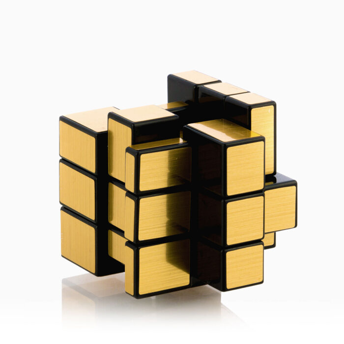 Casse-tête puzzle 3D compact en ABS, version dorée et noire